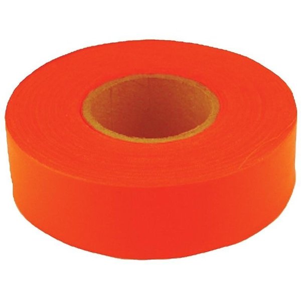 C.H. Hanson Flagging Tape, 150 ft L, 1316 in W, Fluorescent Orange, PVC 17000